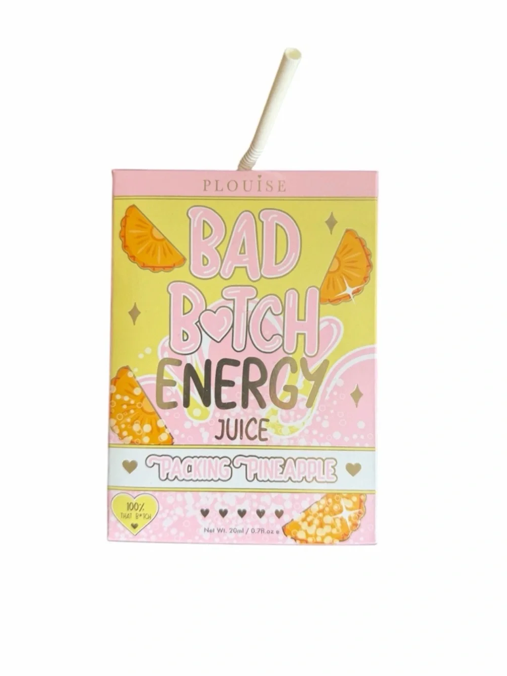 Bad B*tch Energy Juice Pineapple Lip Set - Pink & Yellow